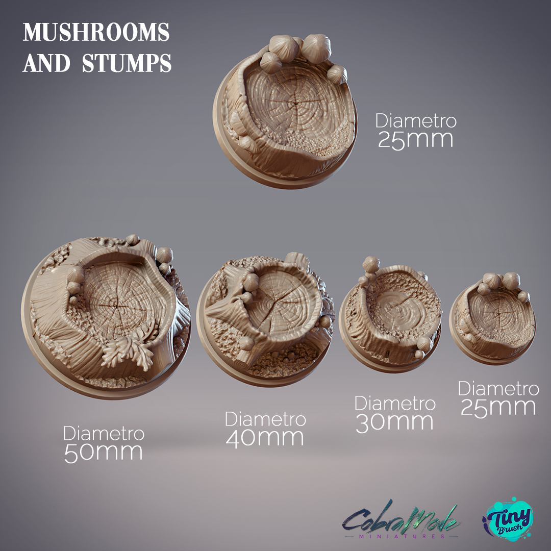 Mushrooms and Stumps